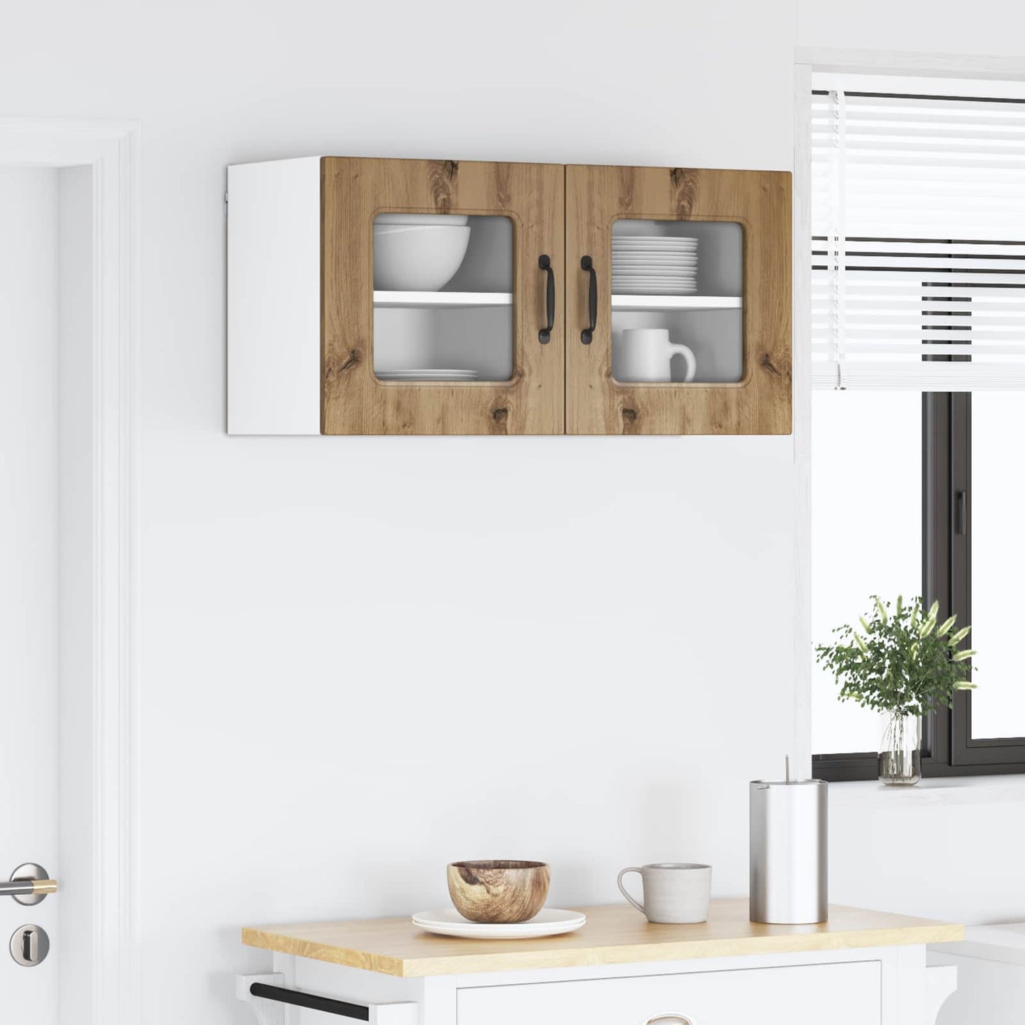 vidaXL Dishwasher Panel Kalmar 2 pcs Artisan Oak Engineered Wood 4