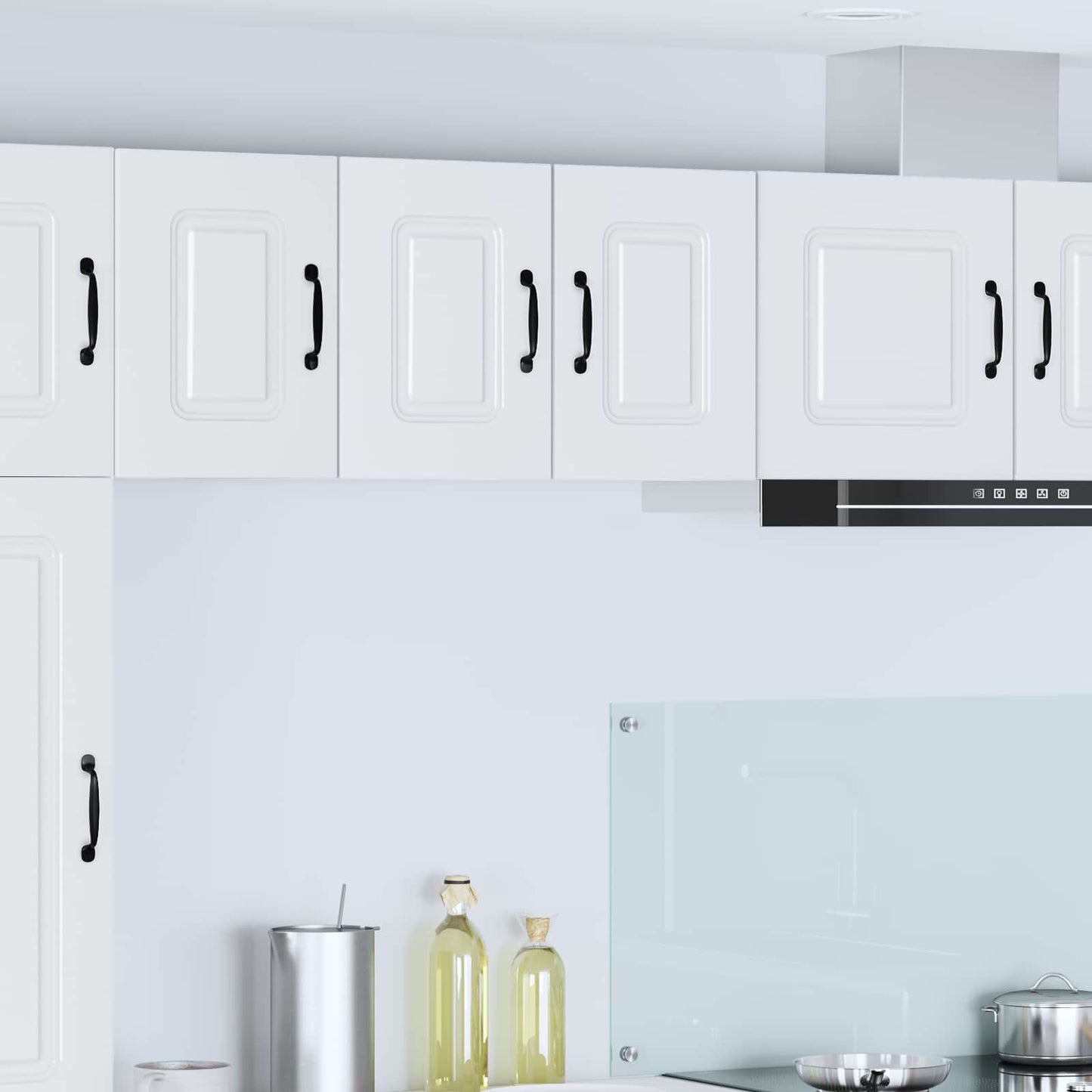 vidaXL Dishwasher Panel Kalmar 2 pcs White Engineered Wood 1