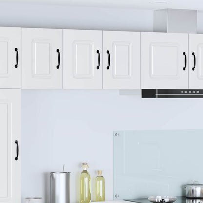vidaXL Dishwasher Panel Kalmar 2 pcs White Engineered Wood 1