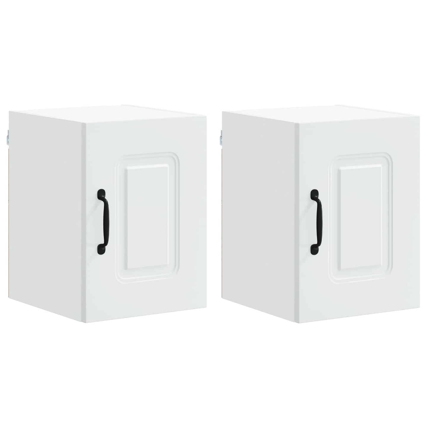 vidaXL Dishwasher Panel Kalmar 2 pcs White Engineered Wood 2