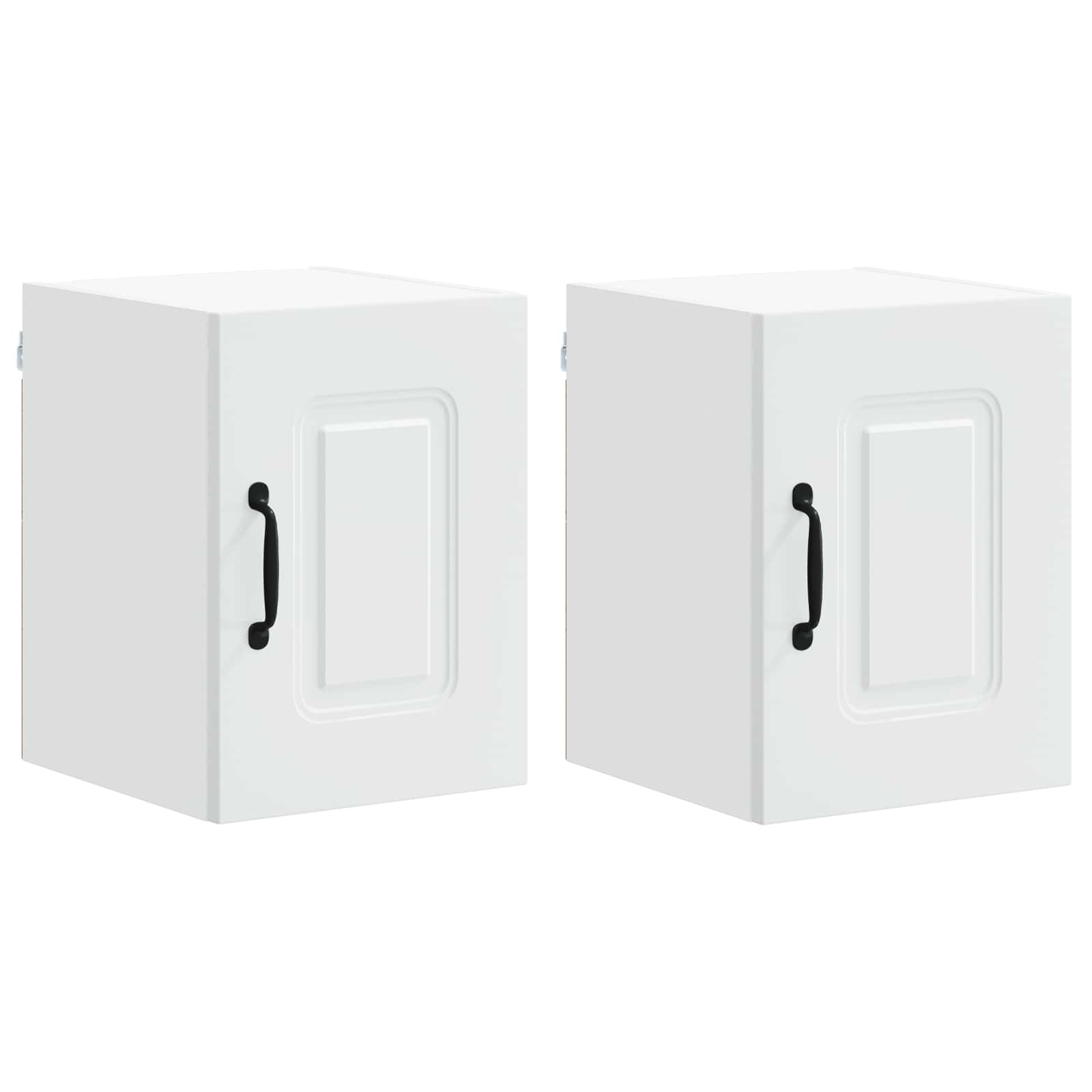 vidaXL Dishwasher Panel Kalmar 2 pcs White Engineered Wood 2