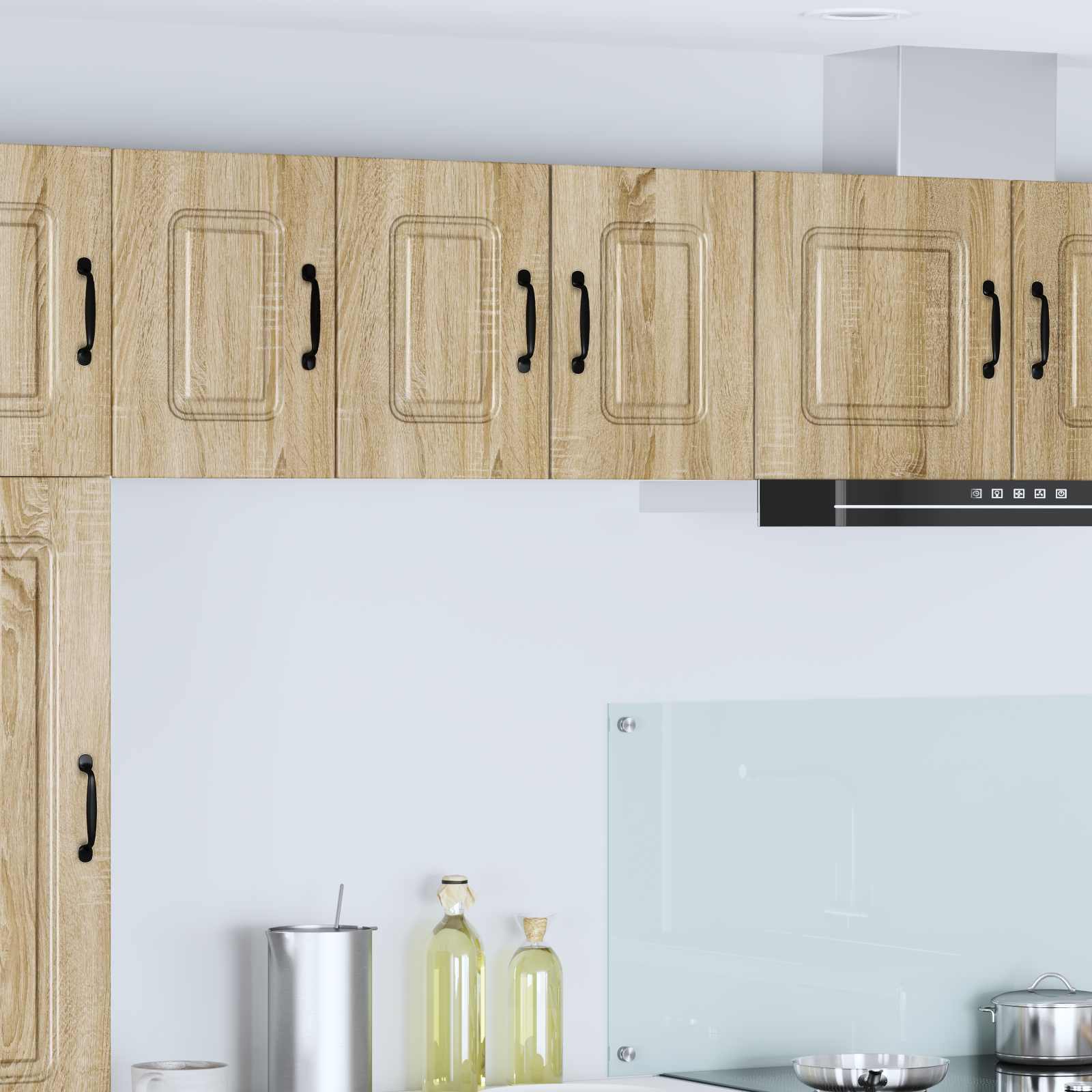 vidaXL Dishwasher Panel Kalmar 2 pcs Sonoma Oak Engineered Wood 1