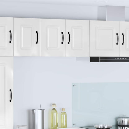 vidaXL Dishwasher Panel Kalmar 2 pcs High Gloss White Engineered Wood 1