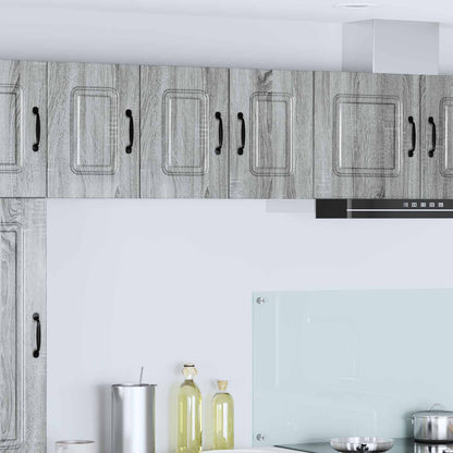 vidaXL Dishwasher Panel Kalmar 2 pcs Grey Sonoma Engineered Wood 1