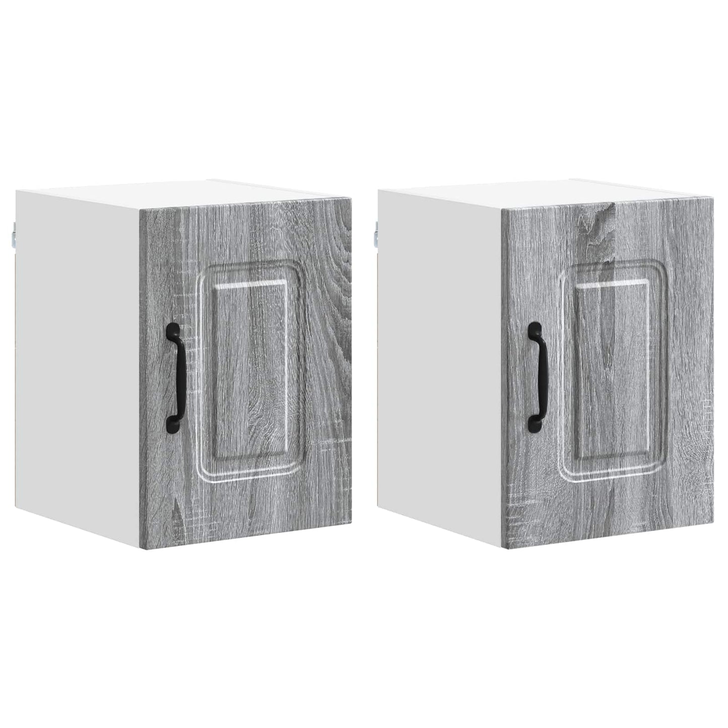 vidaXL Dishwasher Panel Kalmar 2 pcs Grey Sonoma Engineered Wood 2