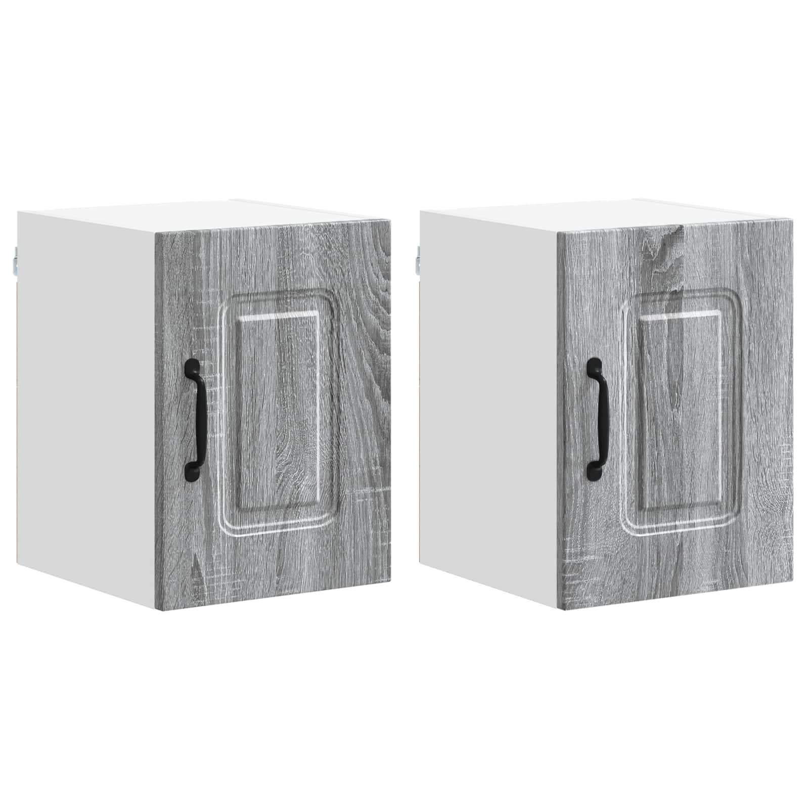 vidaXL Dishwasher Panel Kalmar 2 pcs Grey Sonoma Engineered Wood 2