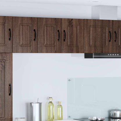 vidaXL Dishwasher Panel Kalmar 2 pcs Brown Oak Engineered Wood 1