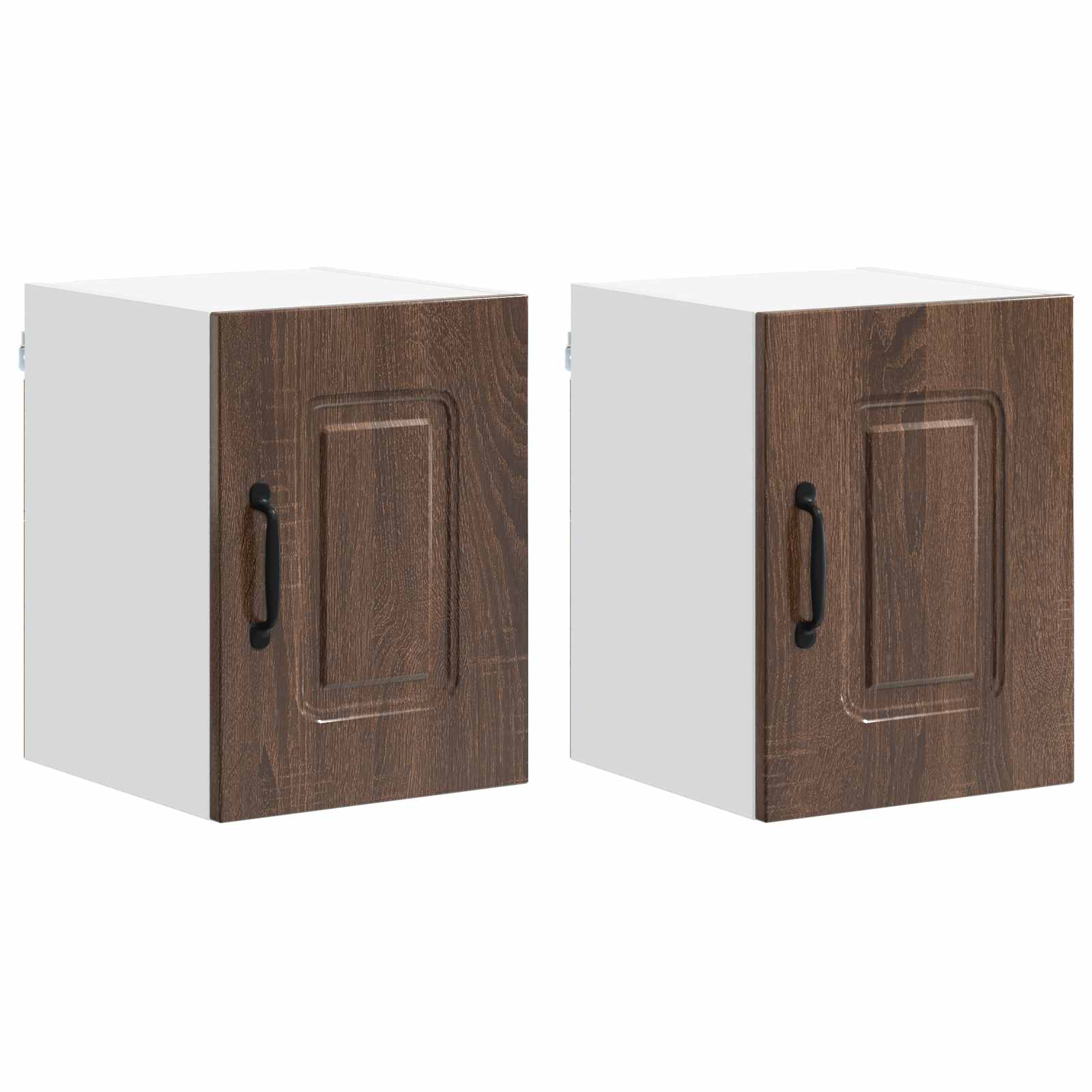 vidaXL Dishwasher Panel Kalmar 2 pcs Brown Oak Engineered Wood 2