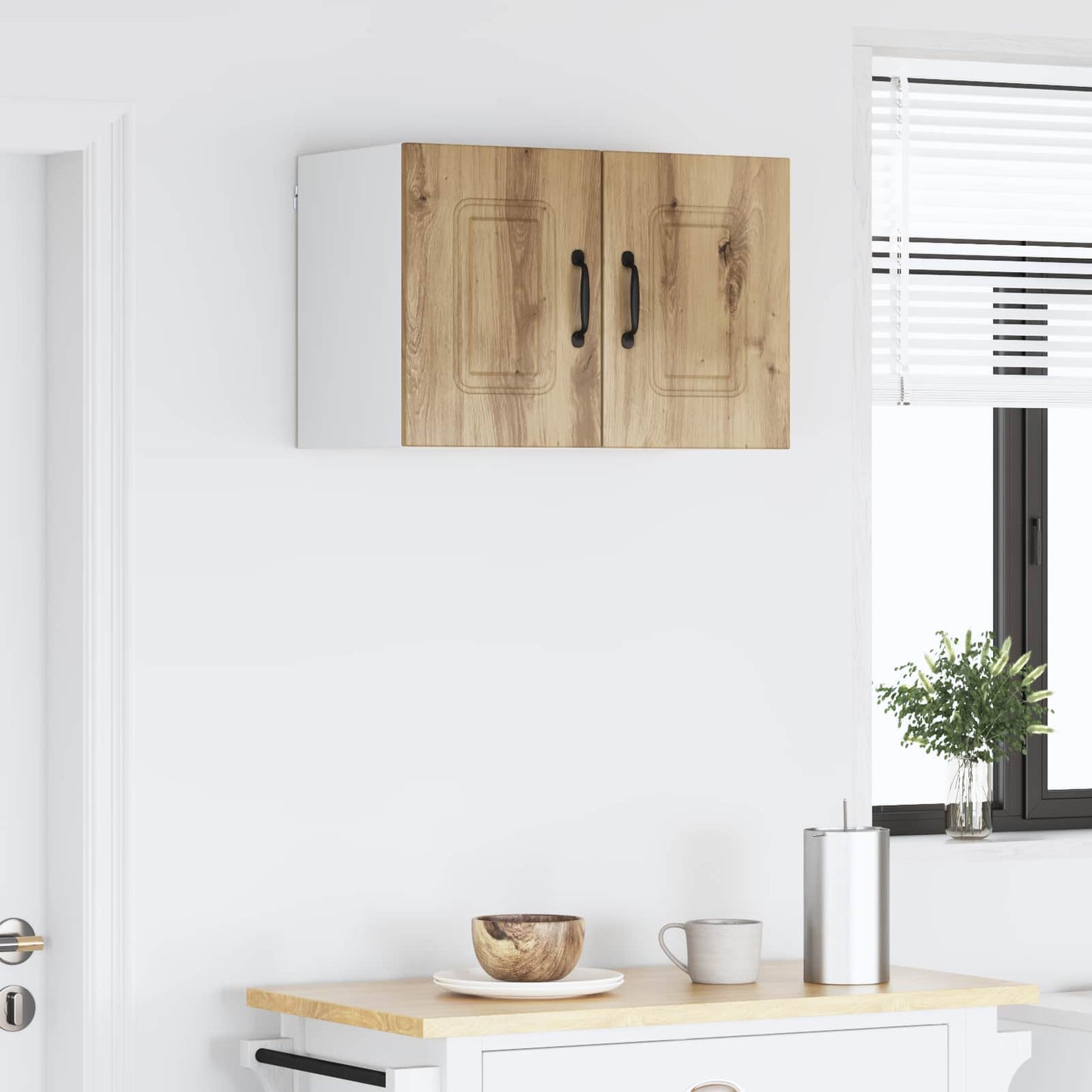 vidaXL Dishwasher Panel Kalmar 2 pcs Artisan Oak Engineered Wood 4