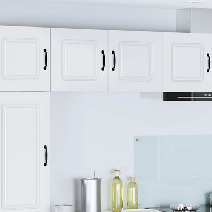vidaXL Dishwasher Panel Kalmar 2 pcs White Engineered Wood 1