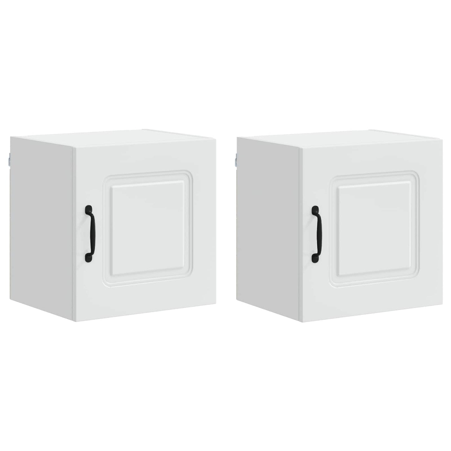 vidaXL Dishwasher Panel Kalmar 2 pcs White Engineered Wood 2