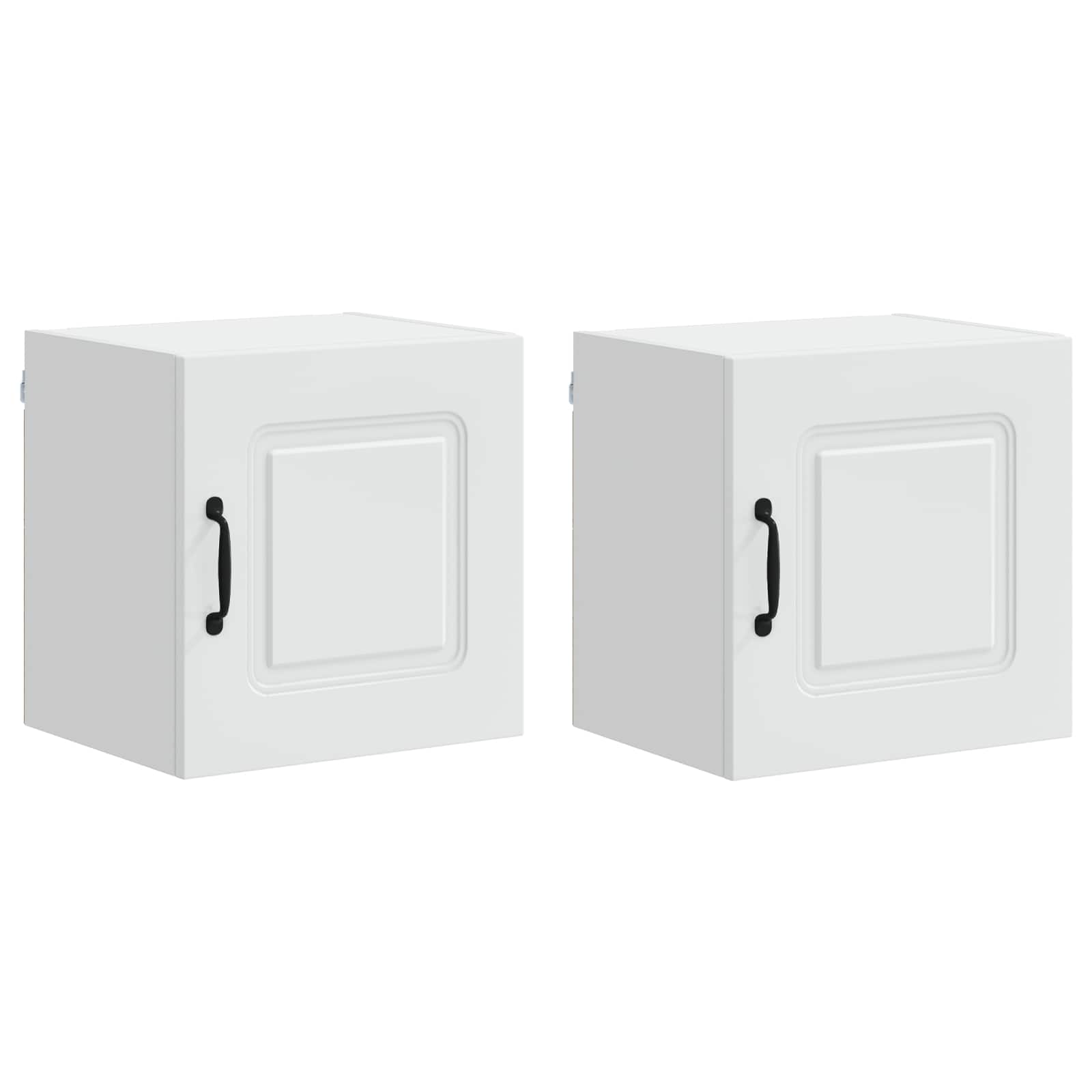 vidaXL Dishwasher Panel Kalmar 2 pcs White Engineered Wood 2