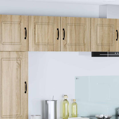 vidaXL Dishwasher Panel Kalmar 2 pcs Sonoma Oak Engineered Wood 1