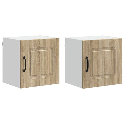 vidaXL Dishwasher Panel Kalmar 2 pcs Sonoma Oak Engineered Wood 2