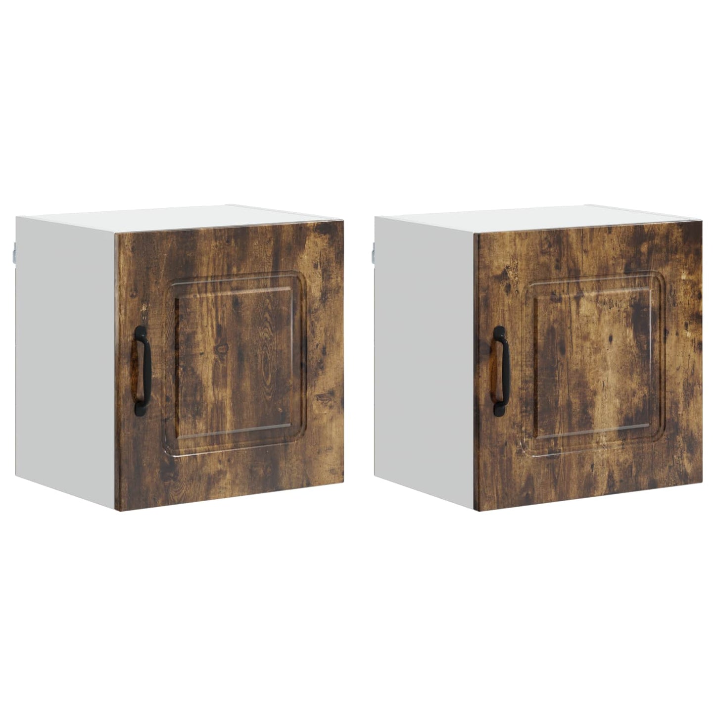 vidaXL Dishwasher Panel Kalmar 2 pcs Smoked Oak Engineered Wood 2
