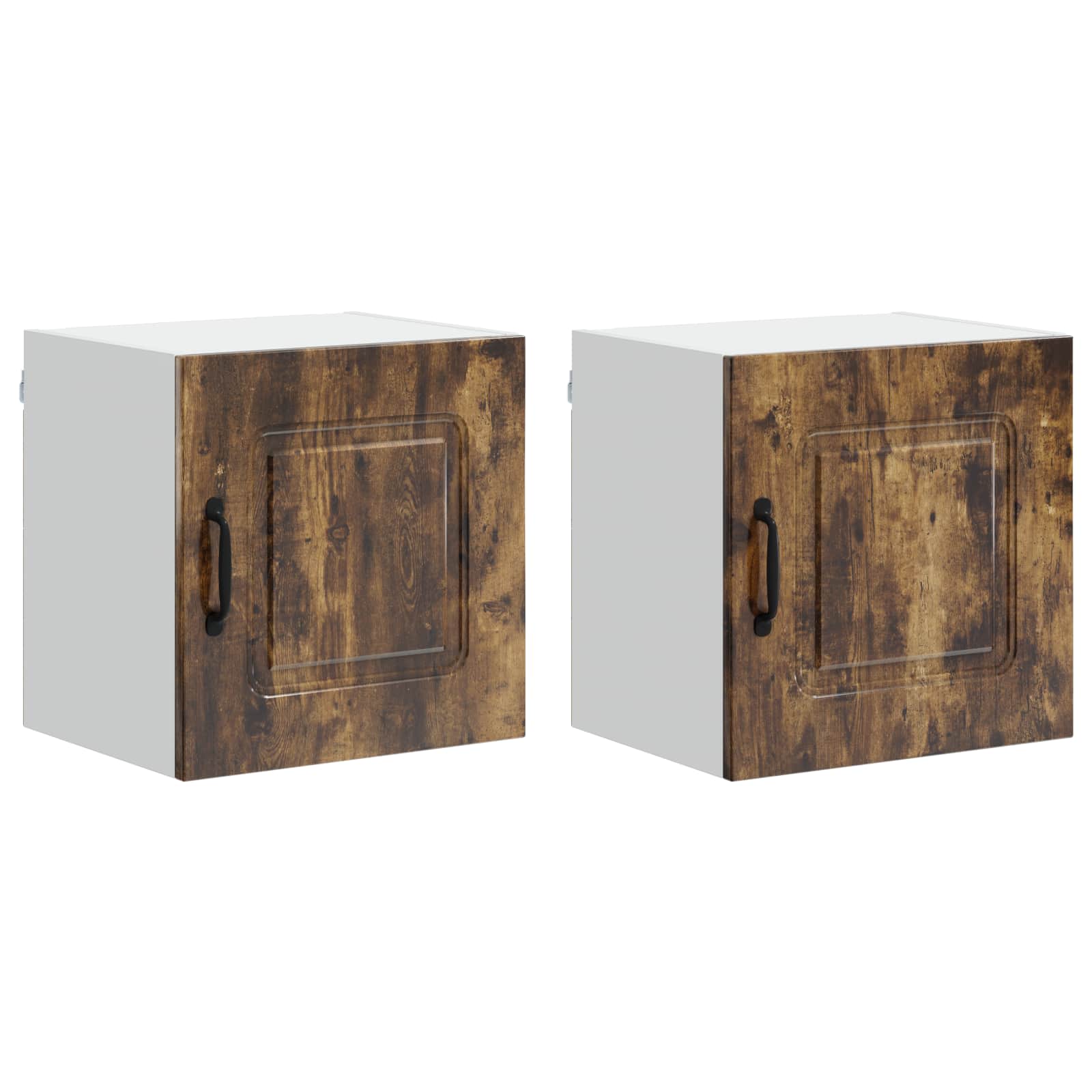 vidaXL Dishwasher Panel Kalmar 2 pcs Smoked Oak Engineered Wood 2