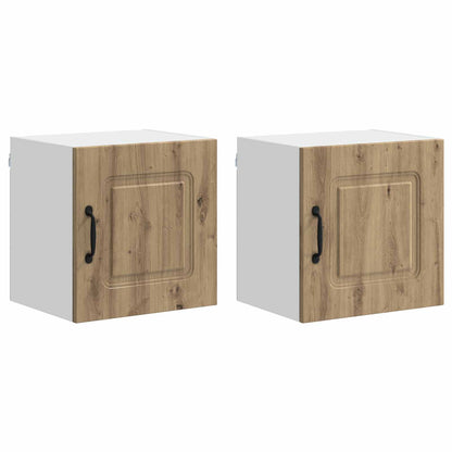 vidaXL Dishwasher Panel Kalmar 2 pcs Artisan Oak Engineered Wood 2