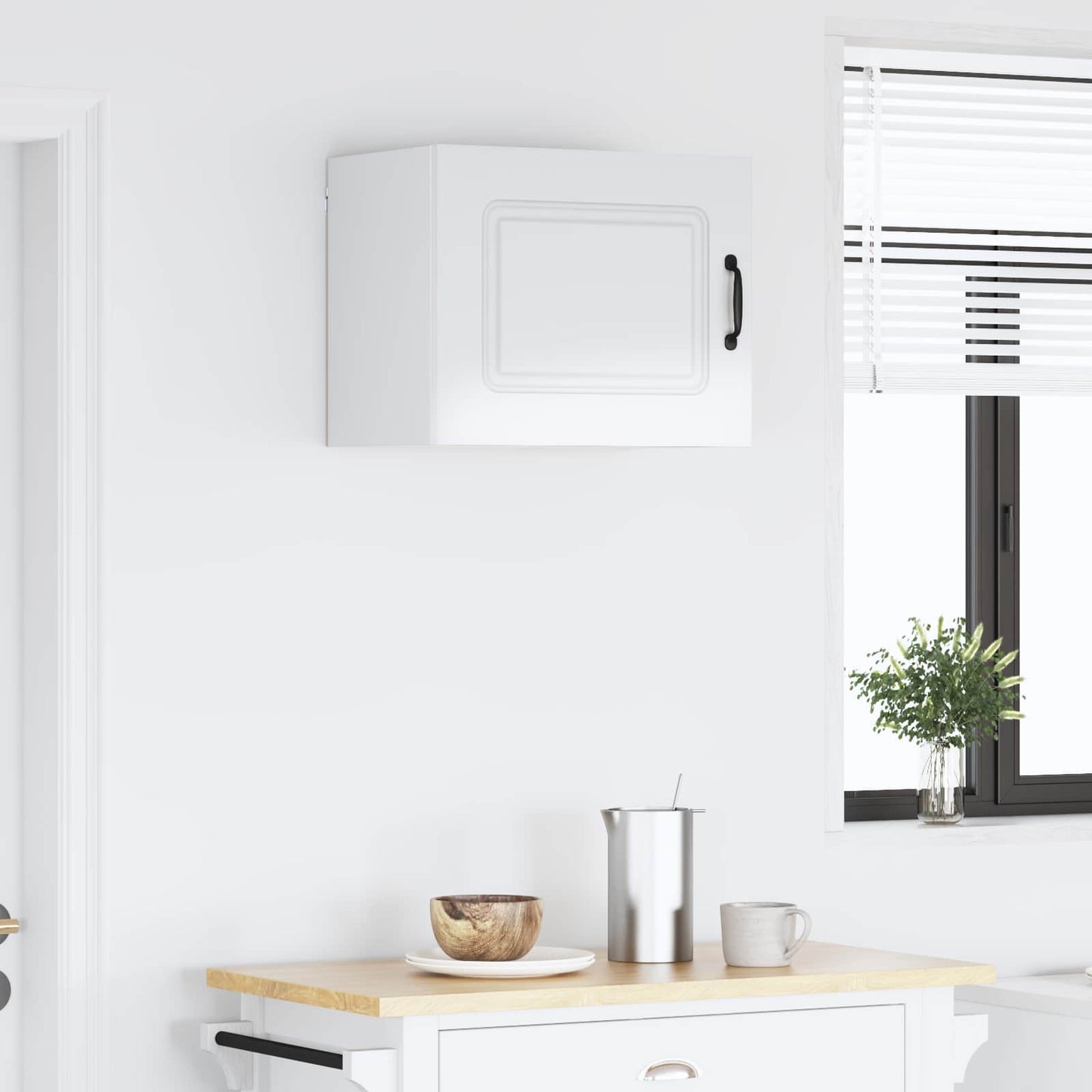 vidaXL Dishwasher Panel Kalmar High Gloss White 50 x 31 x 40 cm 4