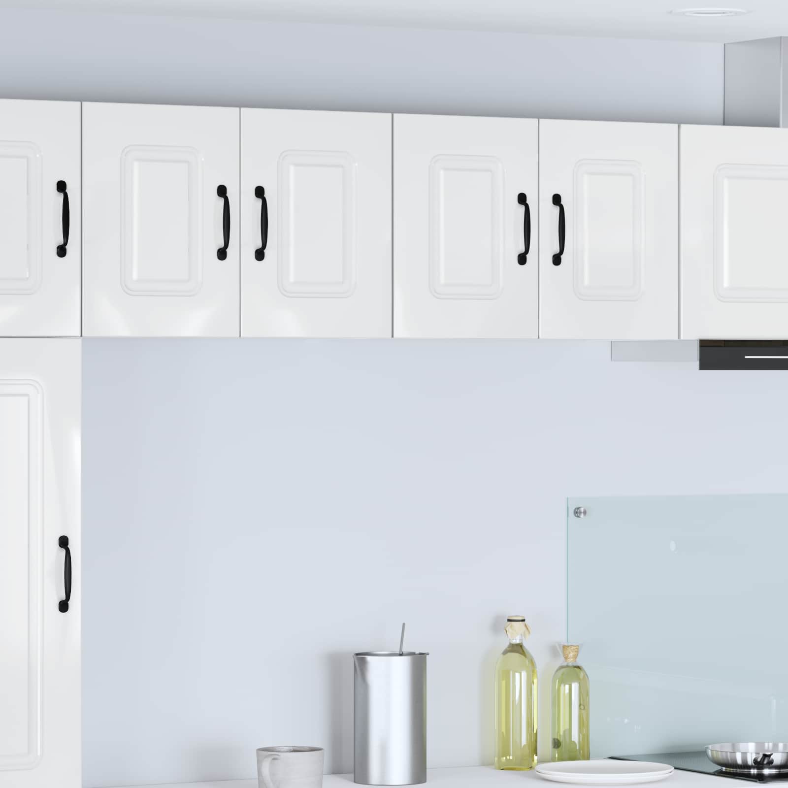 vidaXL Dishwasher Panel Kalmar High Gloss White 60 x 31 x 40 cm 1