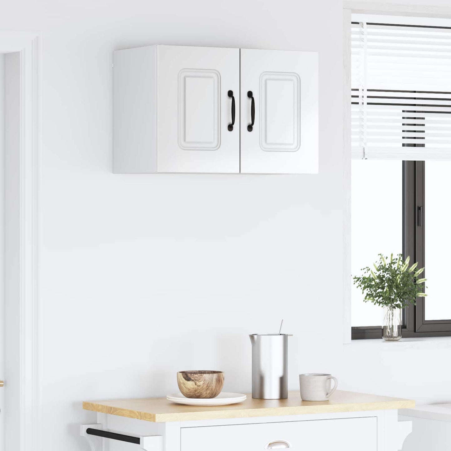 vidaXL Dishwasher Panel Kalmar High Gloss White 60 x 31 x 40 cm 4