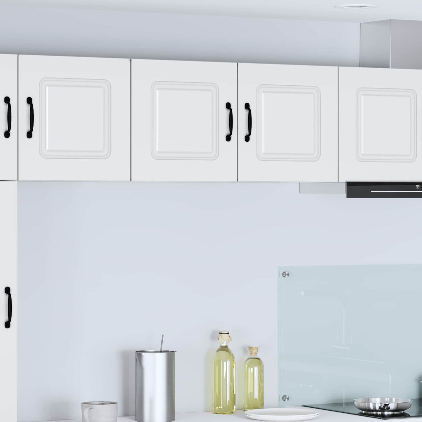 vidaXL Dishwasher Panel Kalmar White 80 x 31 x 40 cm Engineered Wood 1