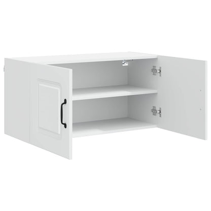 vidaXL Dishwasher Panel Kalmar White 80 x 31 x 40 cm Engineered Wood 5