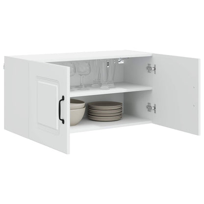 vidaXL Dishwasher Panel Kalmar White 80 x 31 x 40 cm Engineered Wood 3