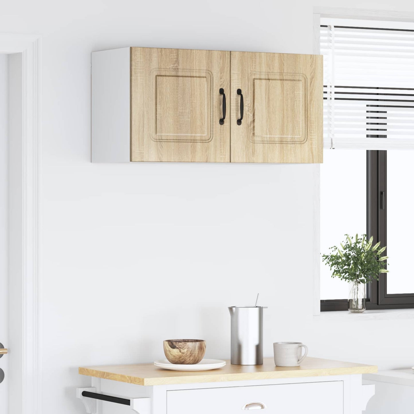 vidaXL Dishwasher Panel Kalmar Sonoma Oak 80 x 31 x 40 cm 4