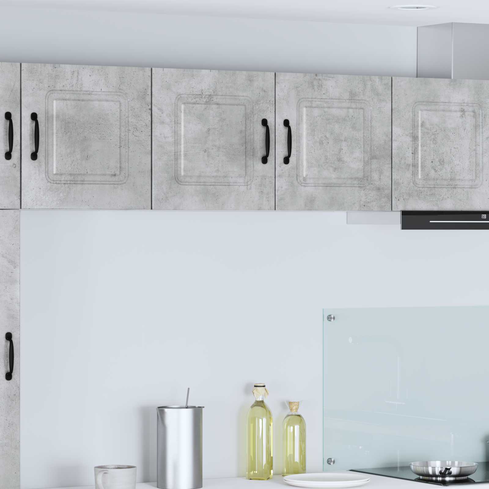 vidaXL Dishwasher Panel Kalmar Concrete Grey 80 x 31 x 40 cm 1