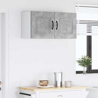 vidaXL Dishwasher Panel Kalmar Concrete Grey 80 x 31 x 40 cm 4