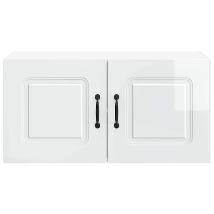 vidaXL Dishwasher Panel with 2 Doors KALMAR High Gloss White 6