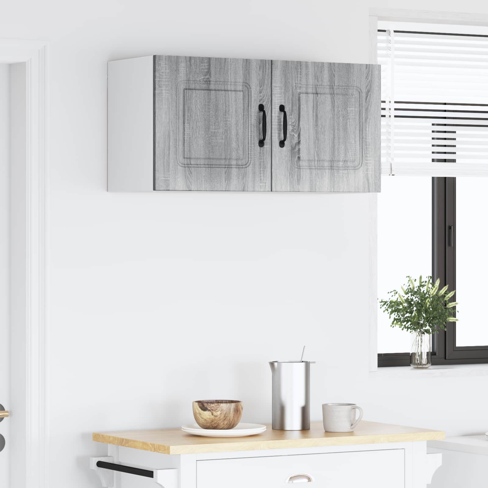 vidaXL Dishwasher Panel Kalmar Grey Sonoma 80 x 31 x 40 cm 4