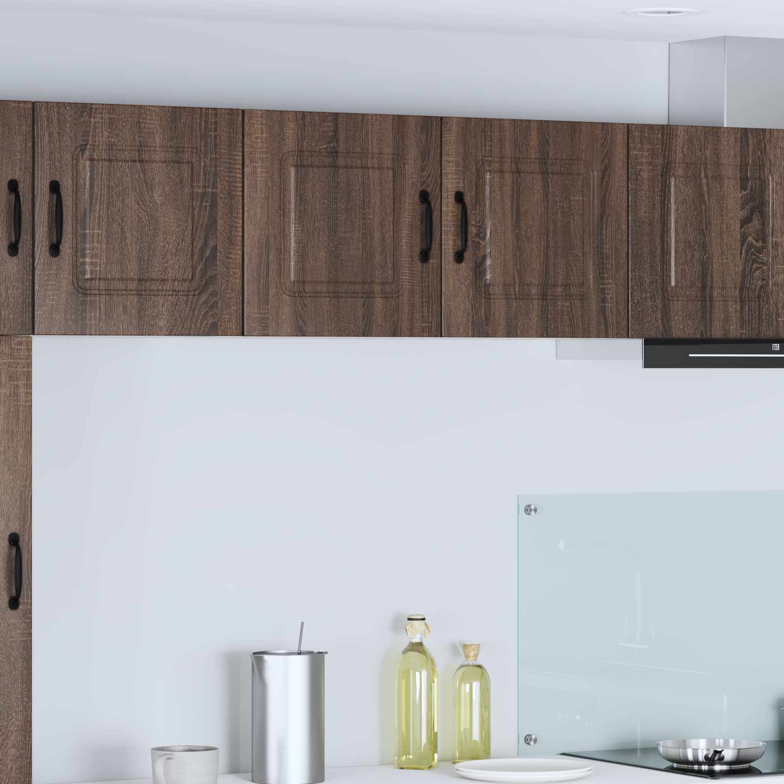 vidaXL Dishwasher Panel Kalmar Brown Oak 80 x 31 x 40 cm 1