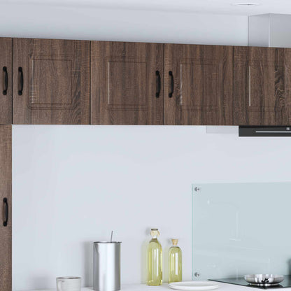 vidaXL Dishwasher Panel Kalmar Brown Oak 80 x 31 x 40 cm 1