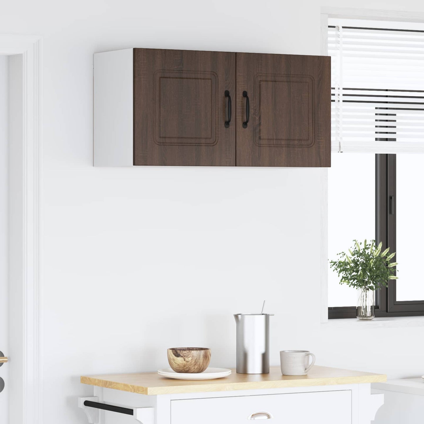 vidaXL Dishwasher Panel Kalmar Brown Oak 80 x 31 x 40 cm 4