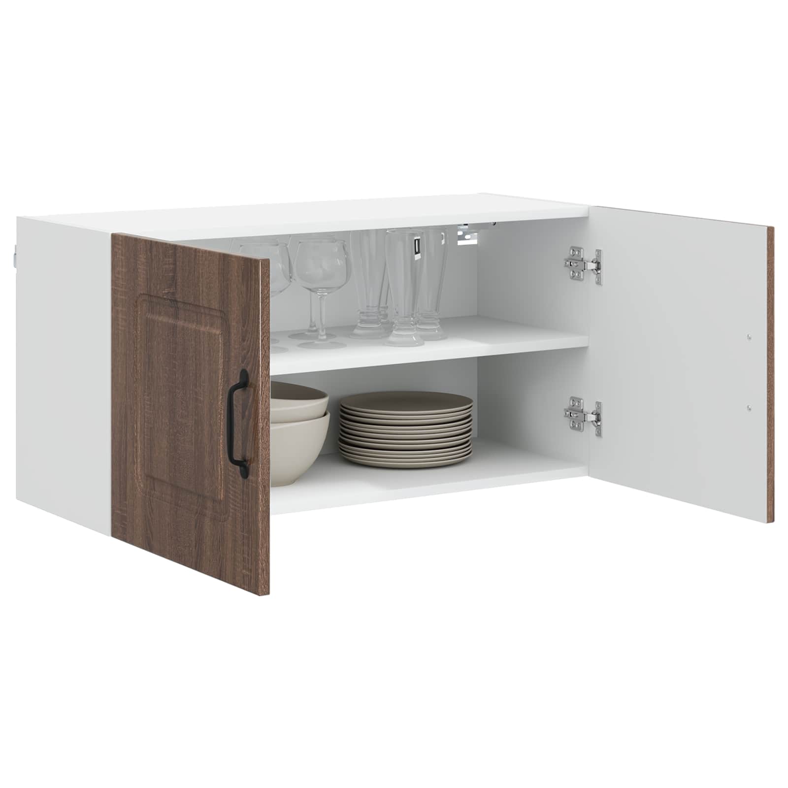 vidaXL Dishwasher Panel Kalmar Brown Oak 80 x 31 x 40 cm 3
