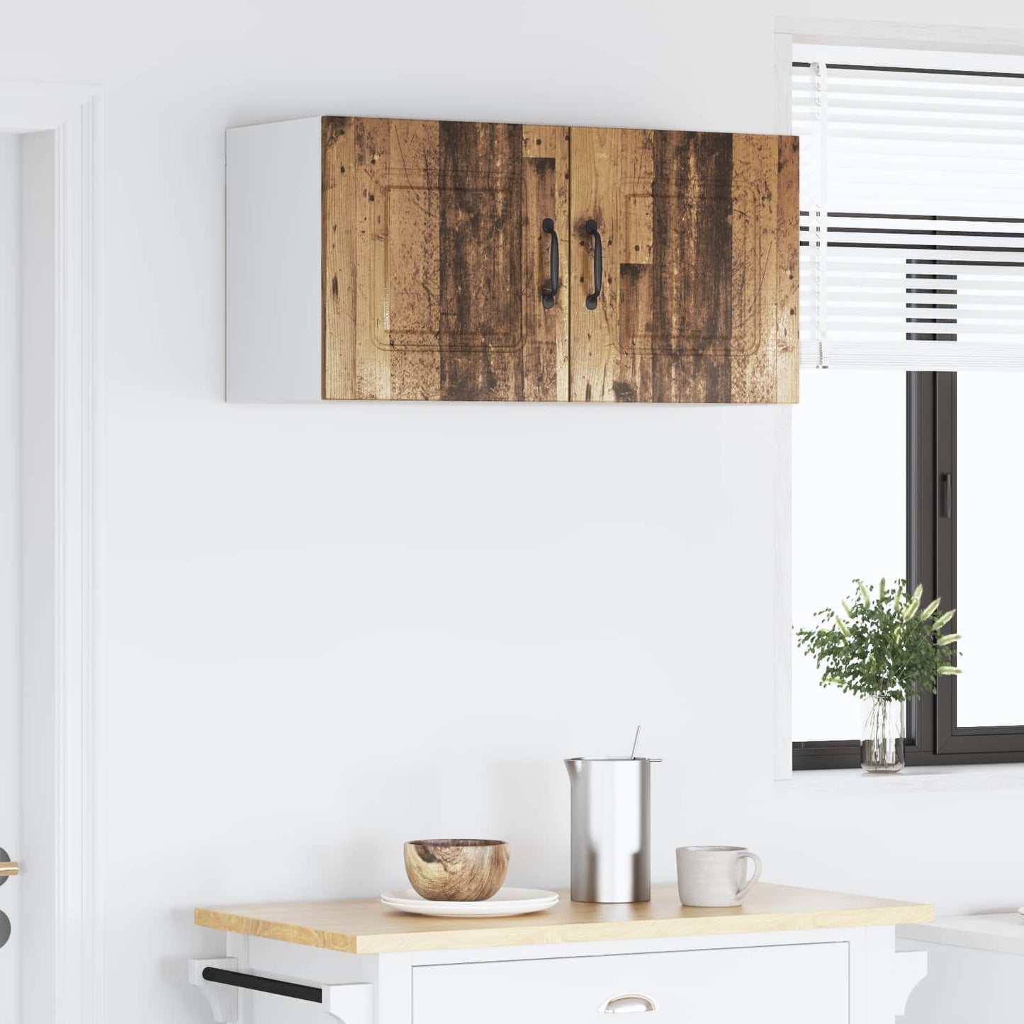 vidaXL Dishwasher Panel Kalmar Old Wood 80 x 31 x 40 cm 4