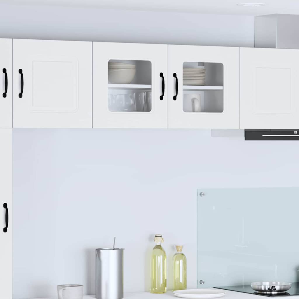 vidaXL Dishwasher Panel Kalmar White 80 x 31 x 40 cm Engineered Wood 1