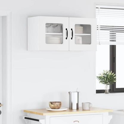 vidaXL Dishwasher Panel Kalmar White 80 x 31 x 40 cm Engineered Wood 4