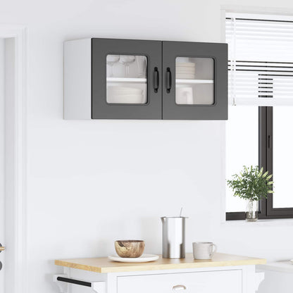 vidaXL Dishwasher Panel Kalmar Black 80 x 31 x 40 cm Engineered Wood 4