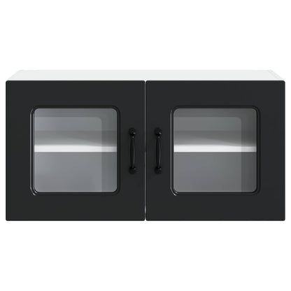 vidaXL Dishwasher Panel Kalmar Black 80 x 31 x 40 cm Engineered Wood 6