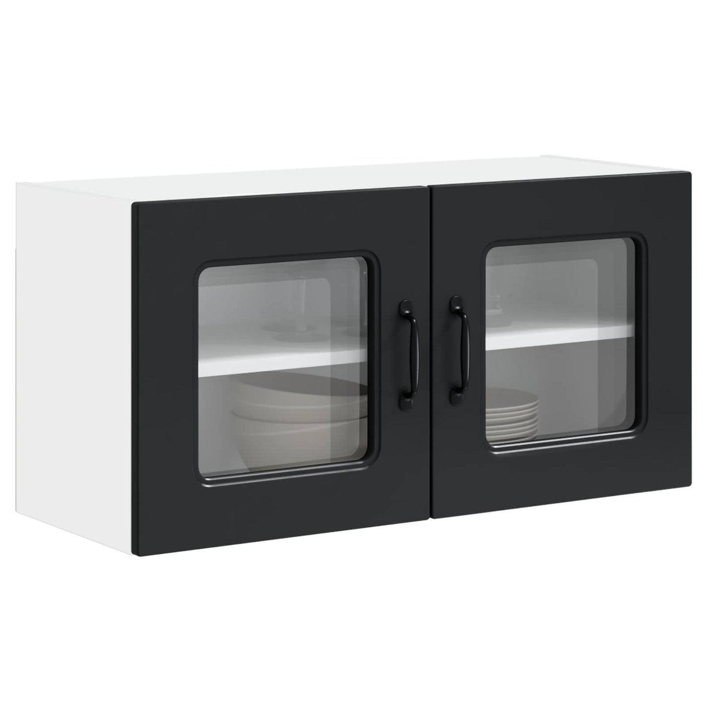 vidaXL Dishwasher Panel Kalmar Black 80 x 31 x 40 cm Engineered Wood 3