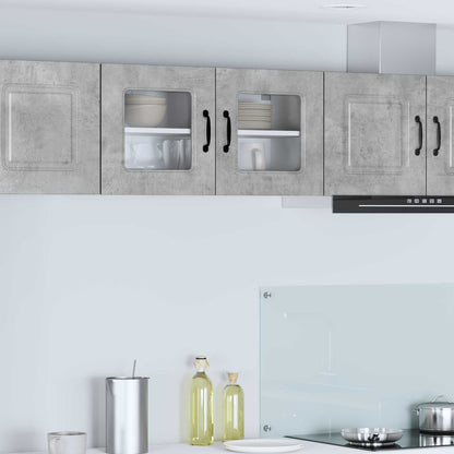 vidaXL Dishwasher Panel Kalmar Concrete Grey 80 x 31 x 40 cm 1
