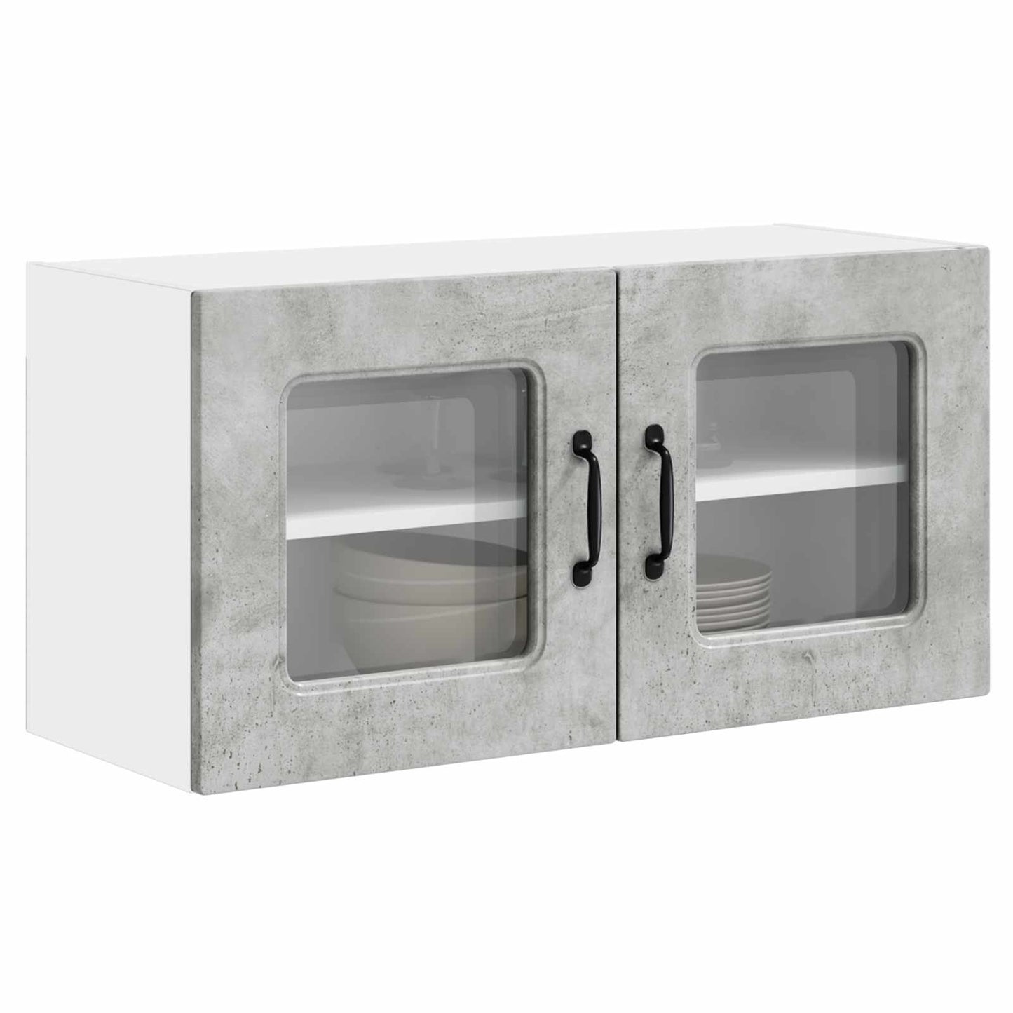 vidaXL Dishwasher Panel Kalmar Concrete Grey 80 x 31 x 40 cm 3