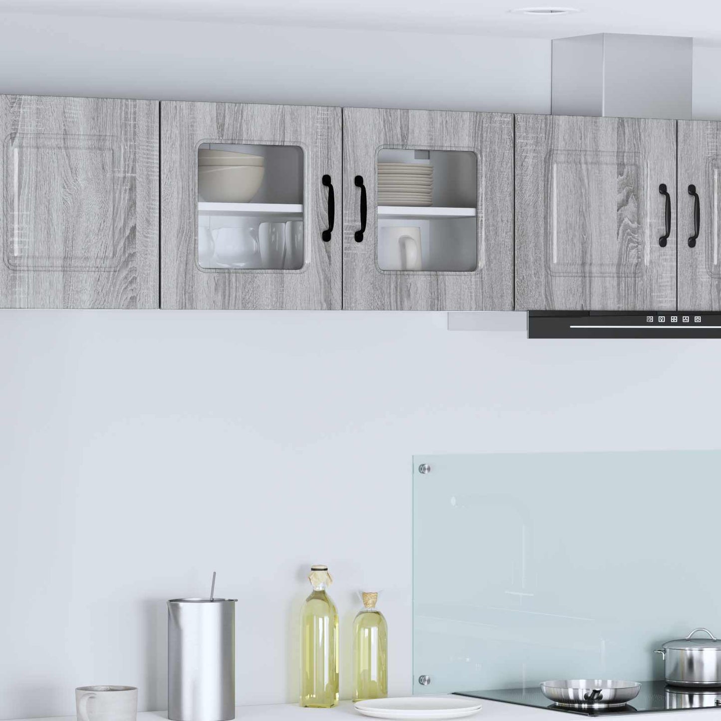vidaXL Dishwasher Panel Kalmar Grey Sonoma 80 x 31 x 40 cm 1