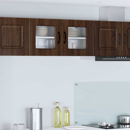 vidaXL Dishwasher Panel Kalmar Brown Oak 80 x 31 x 40 cm 1