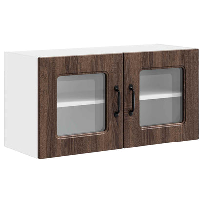 vidaXL Dishwasher Panel Kalmar Brown Oak 80 x 31 x 40 cm 2