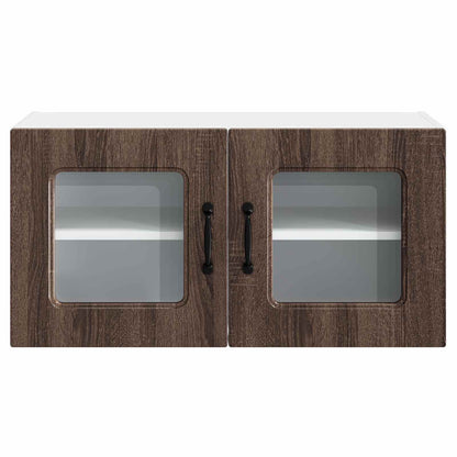 vidaXL Dishwasher Panel Kalmar Brown Oak 80 x 31 x 40 cm 5