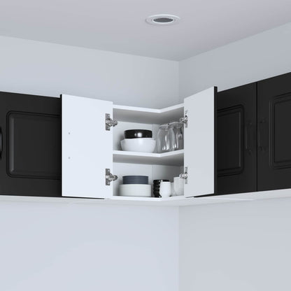 vidaXL Dishwasher Panel Kalmar Black 57 x 57 x 40 cm Engineered Wood 4