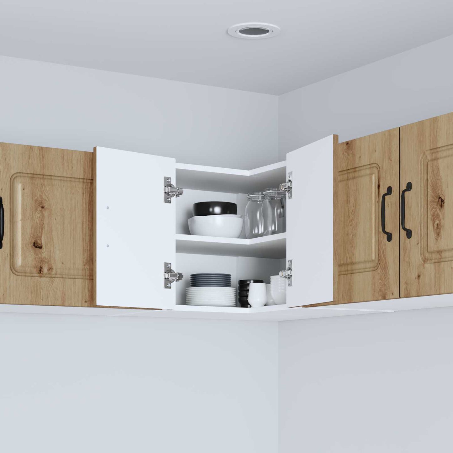 vidaXL Dishwasher Panel Kalmar Artisan Oak 57 x 57 x 40 cm 4